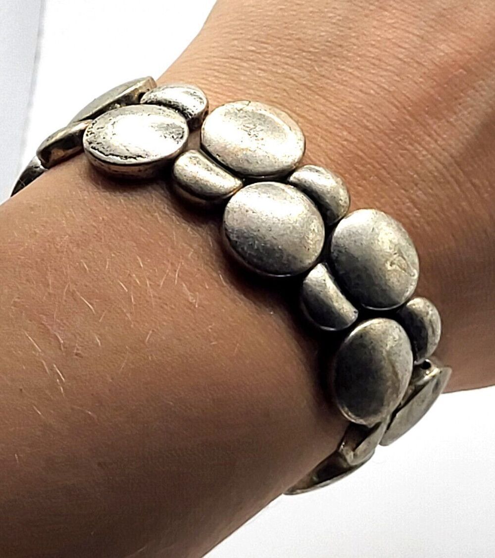 Vintage 90s Bubble Stretch Bracelet 7.3in